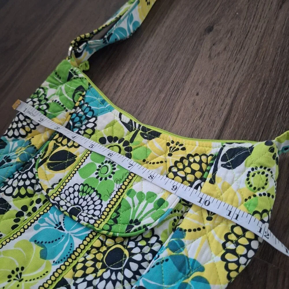 💙 Vera Bradley Limes Up Crossbody Bag Cotton Hippie Cottage Natural Vibrant